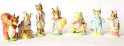 Lot 101 - Royal Doulton Beswick Large Beatrix Potter Figures comprising: 'Foxy Whiskered Gentleman'...