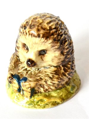 Lot 109 - Royal Albert Beatrix Potter 'Old Mr Pricklepin', with rare Royal Albert backstamp, puce not brown