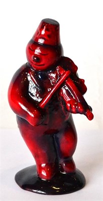 Lot 114 - Royal Doulton Flambe 'Violinist Snowman', model No. DS11, Royal Doulton backstamp 'the property...