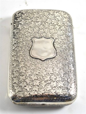 Lot 233 - A silver cigar case