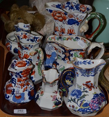 Lot 282 - A quantity of 19th century Mason's ironstone jugs