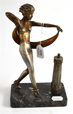 Lot 329 - An Art Deco match striker