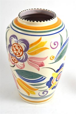 Lot 382 - Poole vase (drilled)