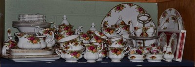 Lot 450 - Large quantity of Royal Albert Old Country Roses including tea/dinner wares, candle holders etc