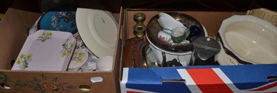 Lot 1085 - Large quantity of china, Doulton Dickens ware, ornamental china, etc, quantity of pictures and...