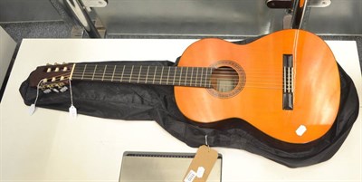 Lot 1110 - A Yamaha CG110A classical guitar, with laminated mahogany back and sides, laminate top,...