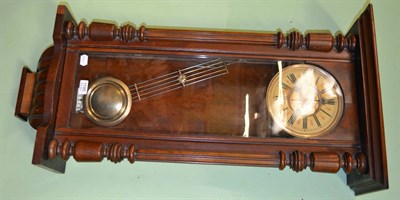 Lot 1195 - A striking Vienna type wall clock