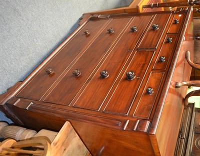 Lot 1221 - Victorian mahogany five height chest of drawers