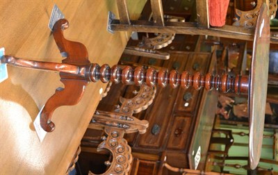 Lot 1285 - Victorian walnut bobbin turned tripod table