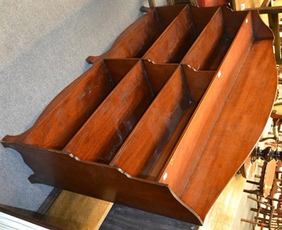 Lot 1288 - Georgian style mahogany waterfall bookcase