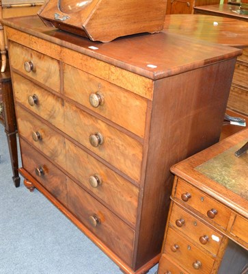 Lot 1294 - A Victorian mahogany four height chest of drawers