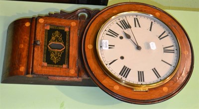 Lot 1315 - A Victorian drop dial wall clock