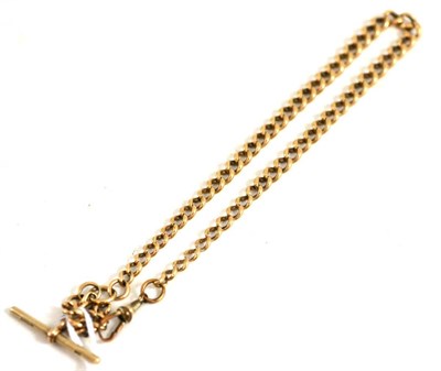 Lot 17 - A 9ct gold watch chain