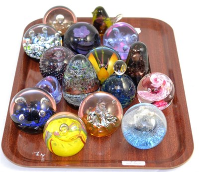 Lot 77 - A collection of Caithness and other paperweights
