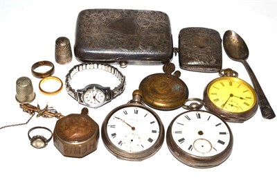 Lot 22 - Quantity of small silver and watches, etc