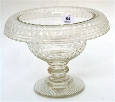 Lot 64 - Regency cut glass footed bowl