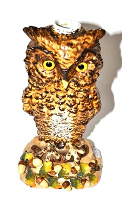 Lot 74 - Continental ";owl"; oil lamp base