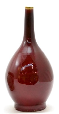 Lot 5 - A sang de boeuf bottle vase