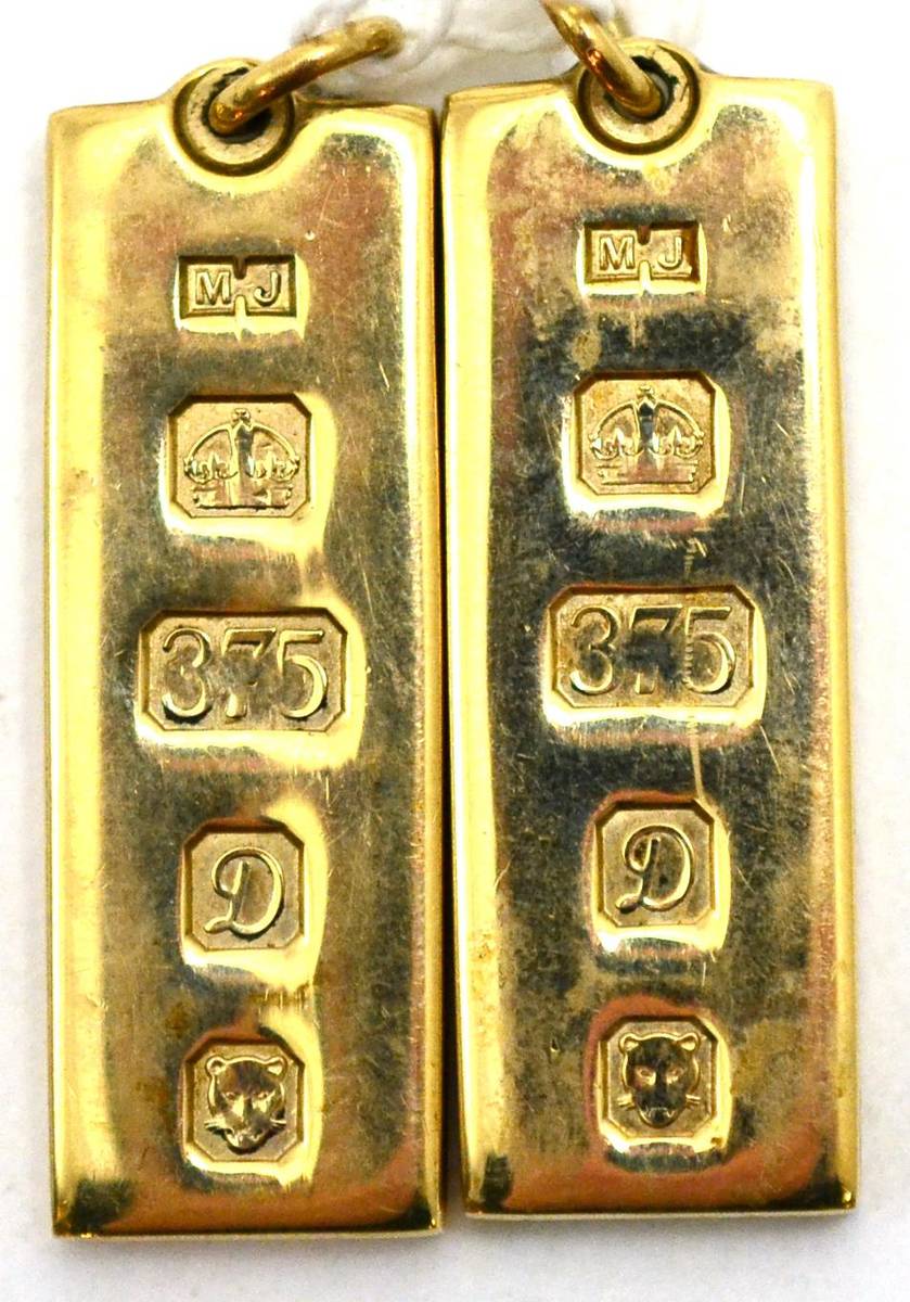 Lot 71 - Two 9ct gold ingots