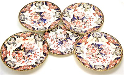 Lot 122 - Four Royal Crown Derby bowls and one plate