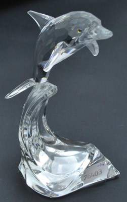 Lot 161 - A Swarovski Dolphin no. 221628 designed by Michael Stamey, with box