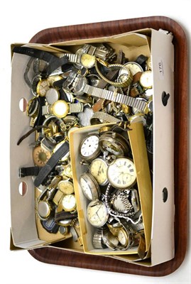 Lot 176 - A quantity of wristwatches and pocket watches