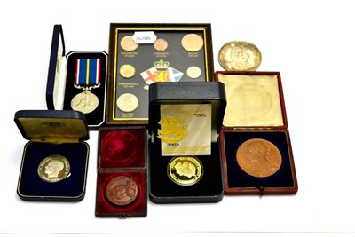 Lot 195 - National service medal, Indian medal and other medals