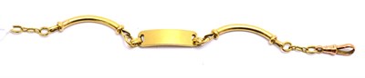 Lot 205 - A 9ct gold fancy link identity bracelet