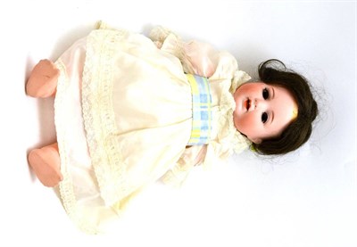 Lot 242 - An Armand Marseille 996 bisque head doll and a Christening robe