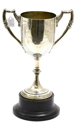 Lot 297 - Victorian silver two-handled trophy cup 'The Edhouse Perpetual Trophy Bradford & District...