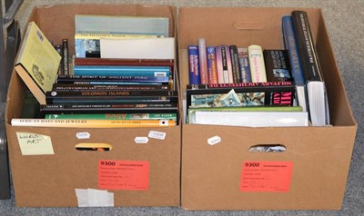 Lot 1008 - Quantity of assorted ethnographica and military reference volumes  (2 boxes)