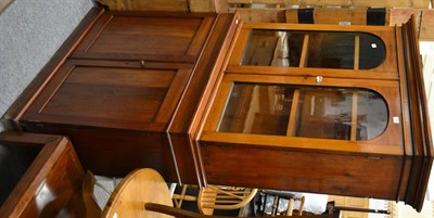 Lot 1022 - Victorian mahogany bureau bookcase