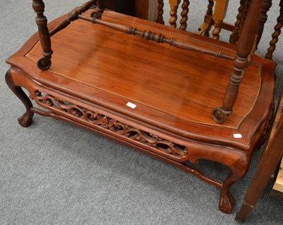 Lot 1040 - An early 20th century Chinese hardwood coffee table