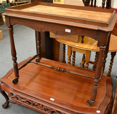 Lot 1041 - A late 19th century French provincial serving trolley