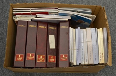 Lot 1069 - A quantity of Lladro collectors society periodicals and books (one box)