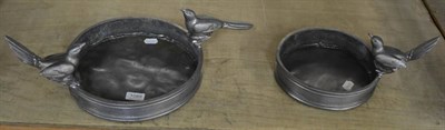 Lot 1089 - Two modern lead bird baths