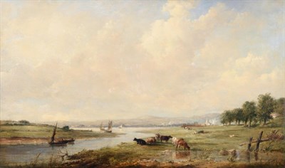 Lot 31 - Alfred Vickers (1786-1868)  "Near Lymington, Hants " Oil on canvas, 59cm by 100cm  Provenance:...