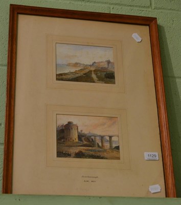 Lot 1129 - A pair of watercolours, possibly by A Montague