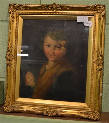 Lot 1161 - Oil painting of Bacchus in gilt frame