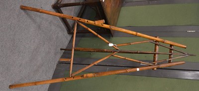 Lot 1179 - Victorian bamboo easel