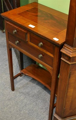 Lot 1294 - Edwardian mahogany and satinwood table