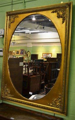 Lot 1305 - Modern gilt framed wall mirror