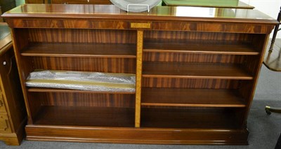 Lot 1309 - A Charles Barr reproduction mahogany open bookcase