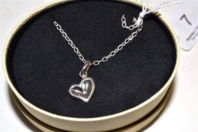 Lot 7 - A heart pendant on chain, by Links of London, in box, stamped 'S925'