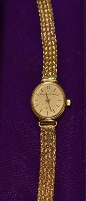Lot 34 - A Bueche Girod 9ct lady's watch