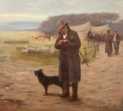 Lot 62 - William Murray Mackenzie (fl.1873-1908) The Days' Takings  Signed and dated 1895, oil on...