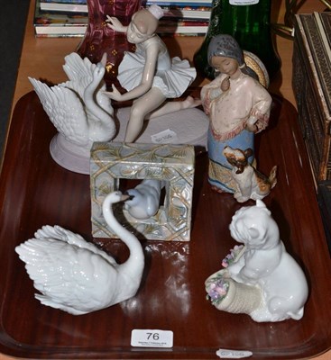 Lot 76 - Five Lladro figures including 'Graceful Dance' and 'Playful Character', etc
