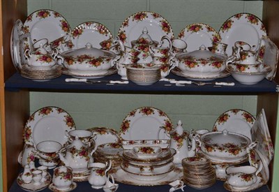 Lot 134 - A quantity of Royal Albert Old Country Roses (on two shelves)