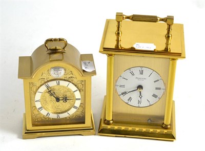 Lot 206 - An Acctim Phaeton carriage clock and another mantel timepiece