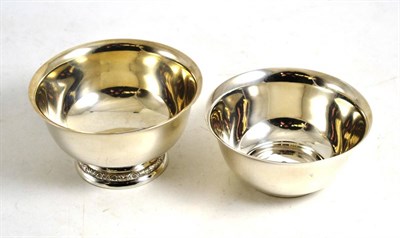 Lot 213 - Two Sterling silver sugar bowls